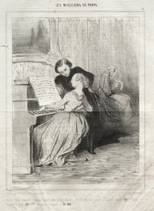 The Musicians of Paris, skylt 6: Om du visste hur vacker du är! av Honoré Daumier