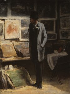Trycksamlaren, c. 185763. av Honoré Daumier