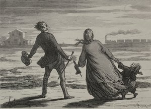 Järnvägen: För sent av Honoré Daumier