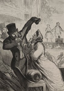 Teatern: Sista scenen. av Honoré Daumier