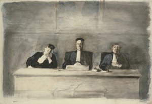 De tre domarna, 1858-60 av Honoré Daumier