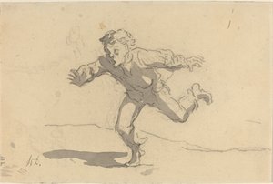 Den unga kuriren av Honoré Daumier