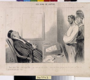 Rättvisans folk. Tecknad av Honore Daumier (1808-1879), 37,5x28. Utdrag ur tidningen Le”” Charivari””, Musee des Beaux Arts, Palais Longchamp, Marseille. av Honoré Daumier