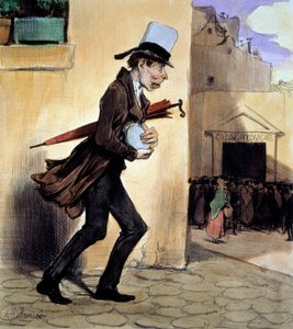 De besparingar som ger hans besparingar till Caisse d