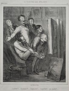 Genom studiorna, 1862. av Honoré Daumier