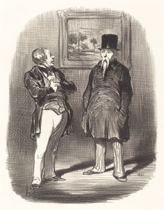 Vänta, jag kände inte igen dig... av Honoré Daumier