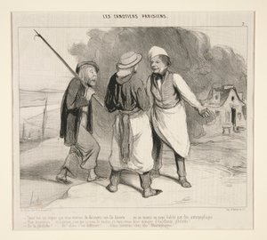 Här! Jag som trodde att vi precis upptäckt en öde ö av Honoré Daumier