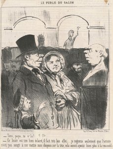 Här, pappa, där är du! ... av Honoré Daumier