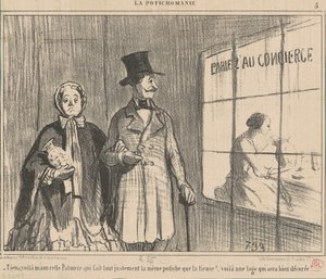 Här, här gör mamzelle palmyre... av Honoré Daumier