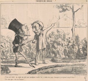 Bry dig inte, här är en liten... av Honoré Daumier
