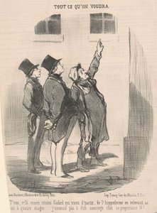 Vänta, där går du igen, herr Godard... av Honoré Daumier