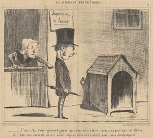 Du är den enda pojkens boende... av Honoré Daumier