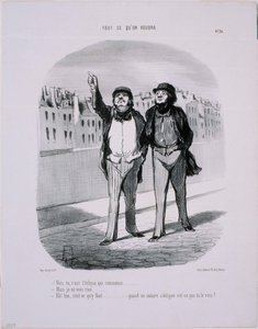Allt vi vill- Du förstår, det är förmörkelsen som börjar av Honoré Daumier