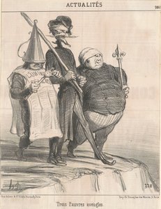 Tre stackars blinda människor av Honoré Daumier