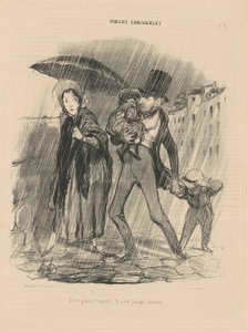 Du klagar alltid, du är aldrig glad. av Honoré Daumier