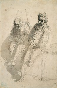 Två akrobater Två akrobater av Honoré Daumier