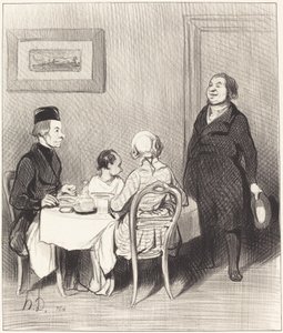 En vän är en krokodil... av Honoré Daumier