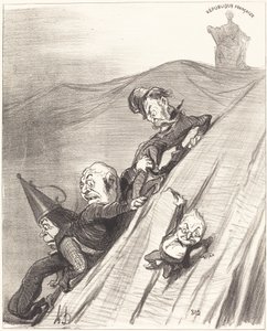 En farlig väg av Honoré Daumier