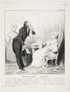 En känslig man (Caricaturana 43) av Honoré Daumier