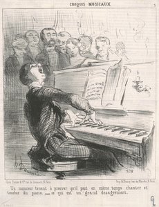 En gentleman som vill bevisa att han kan... av Honoré Daumier