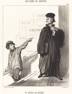 En missnöjd rättstvist av Honoré Daumier