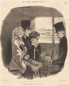 En första järnvägsresa av Honoré Daumier