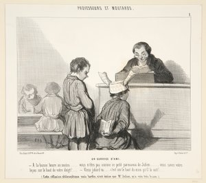 En tjänst av av Honoré Daumier