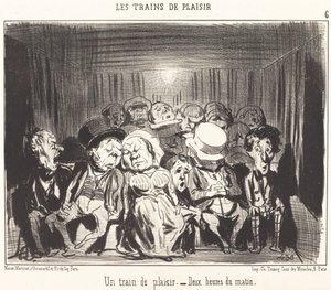 Ett tåg av nöje av Honoré Daumier