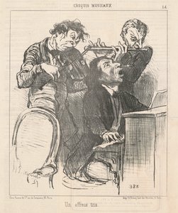 En hemsk trio av Honoré Daumier