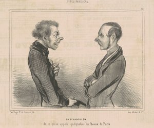 Ett exempel på vad vi kallar...les beaux de paris av Honoré Daumier