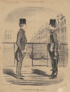 En man i sina små skor av Honoré Daumier