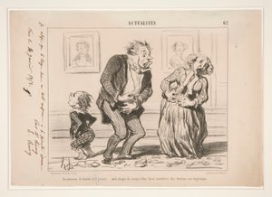 En familjeinteriör den 2 januari av Honoré Daumier