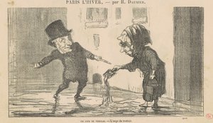 En frostig dag av Honoré Daumier