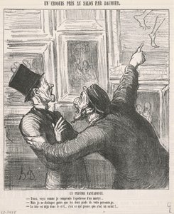 En nyckfull målare av Honoré Daumier