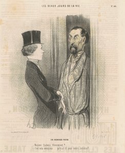 ett möte av Honoré Daumier