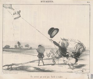 En tjänst ... inte lätt att utföra av Honoré Daumier