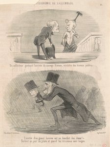 En advokat som tittar på ...Bineau! av Honoré Daumier