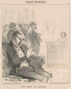 Ett offer för artighet av Honoré Daumier