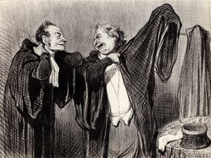 Under kollegor, 1845-1848. av Honoré Daumier