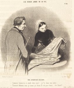 En delikat uppmärksamhet av Honoré Daumier