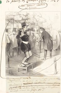 En elektrifierad krigare av Honoré Daumier