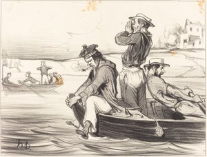 Ett möte i öppet vatten av Honoré Daumier