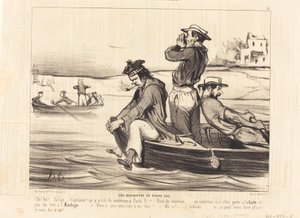 Ett möte i öppet vatten av Honoré Daumier
