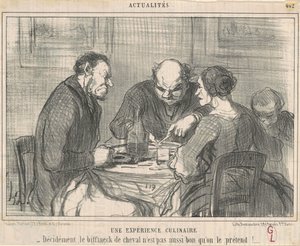 En kulinarisk upplevelse av Honoré Daumier