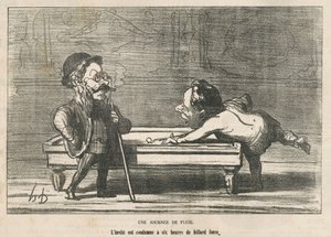 En regnig dag av Honoré Daumier