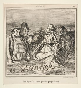 En lektion av av Honoré Daumier