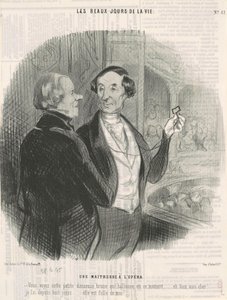 En älskarinna på operan av Honoré Daumier
