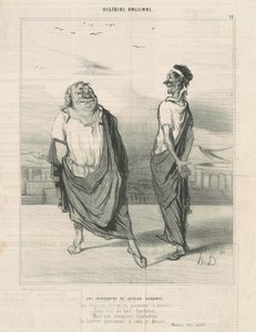 Ett möte med jouyeauz väntar av Honoré Daumier