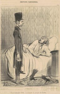 Morgonbesök av en borgenär av Honoré Daumier
