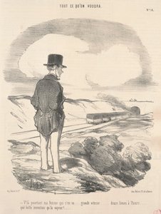 Men här är min fru som går... av Honoré Daumier